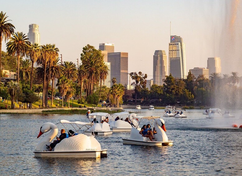 Picture 3 for Activity Echo Park Lake: Swan Pedal Boat Rental