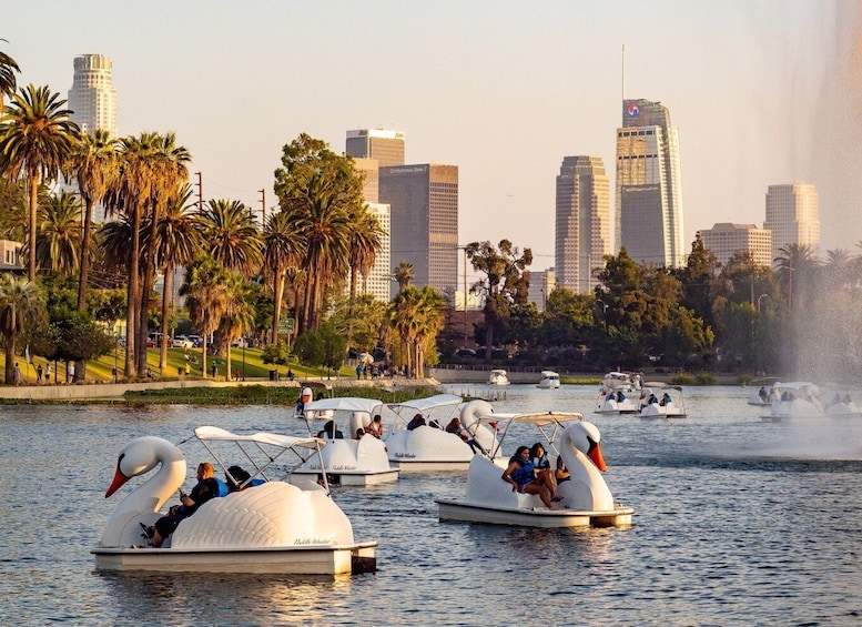Picture 3 for Activity Echo Park Lake: Swan Pedal Boat Rental