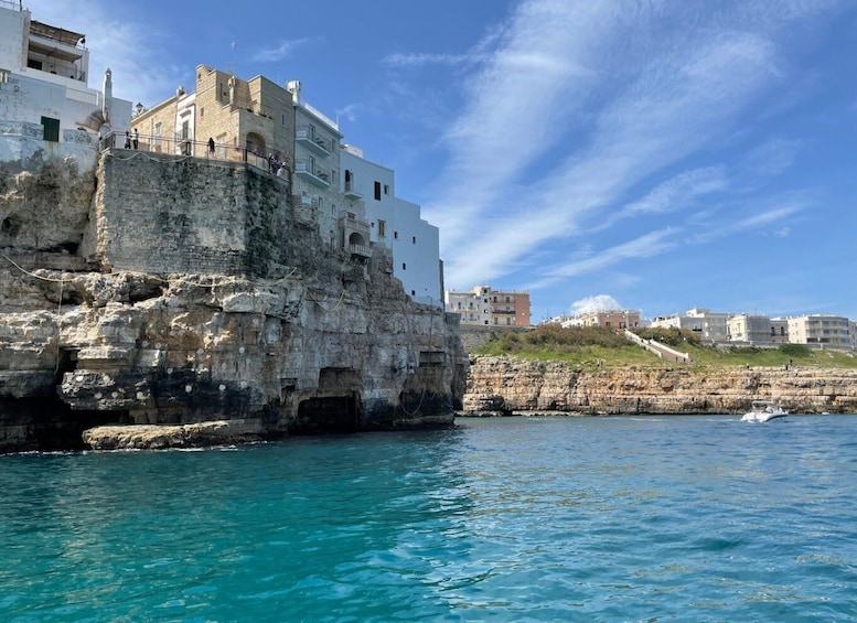 Picture 5 for Activity Polignano a Mare: Speedboat Cruise to Caves with Aperitif