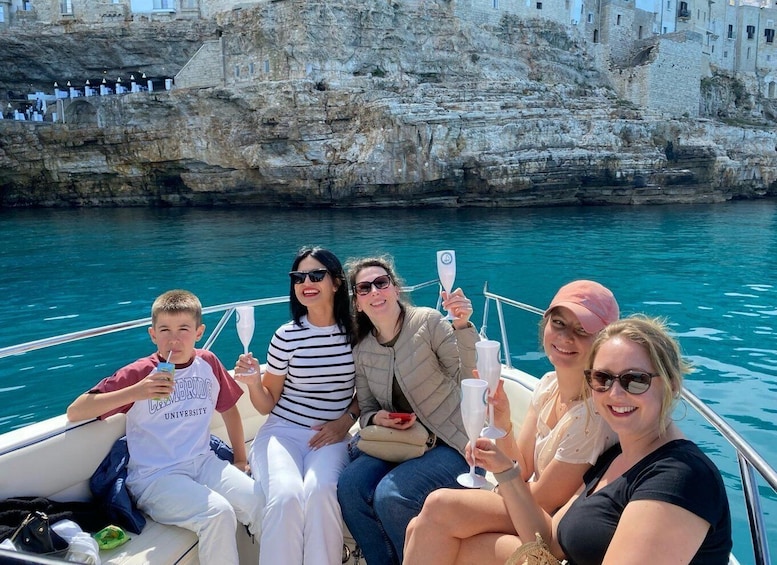 Picture 22 for Activity Polignano a Mare: Speedboat Cruise to Caves with Aperitif