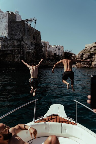 Picture 8 for Activity Polignano a Mare: Speedboat Cruise to Caves with Aperitif