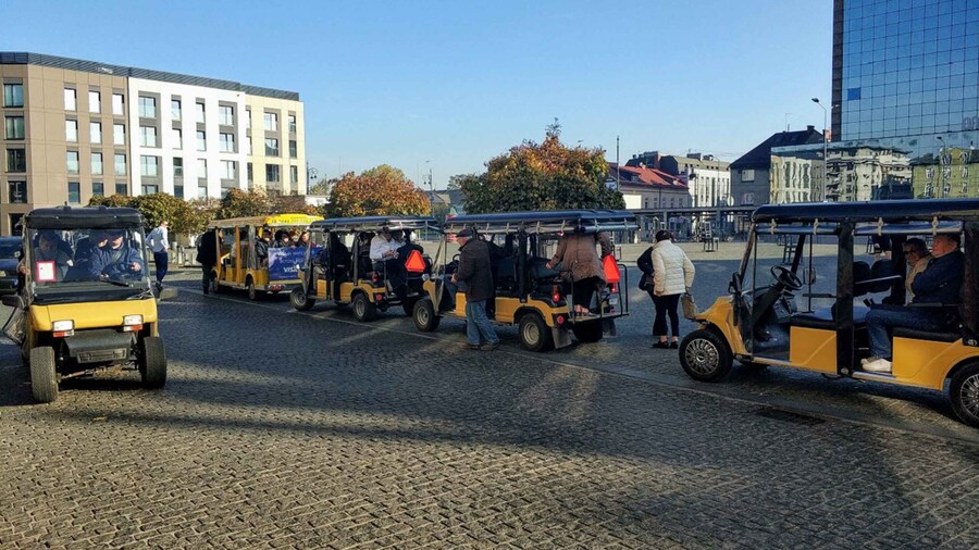 Krakow: Jewish Quarter and Ghetto Sightseeing Golf Cart Tour