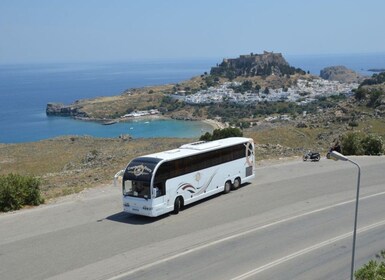 Ciudad de Rodas: Excursión de un día a Lindos en autobús