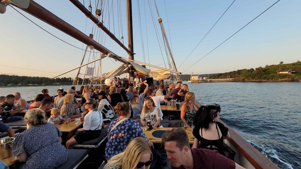 Oslo Fjord Evening Live Rock music cruise with Shrimp buffet