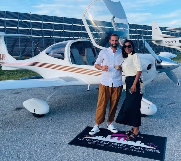 Picture 4 for Activity Fort Lauderdale: Private Luxury Airplane Tour with Champagne