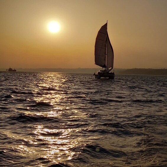 Picture 6 for Activity Lisbon: Sunset Catamaran Cruise with Welcome Drink