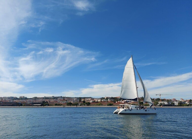 Picture 14 for Activity Lisbon: Sunset Catamaran Cruise with Drinks