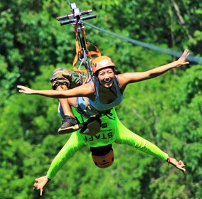 Puerto Vallarta: Nogalito EcoPark Zip Line, svømning og tequila