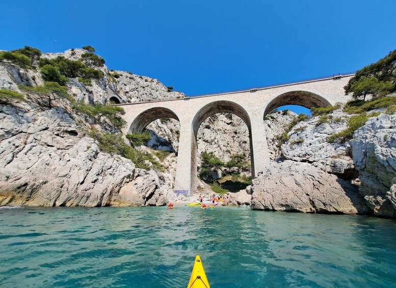 Picture 2 for Activity Marseille: Côte Bleue Calanques Half-Day Kayak Tour