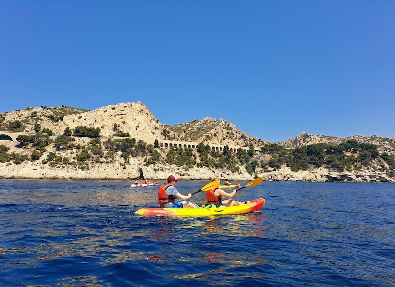 Picture 5 for Activity Marseille: Côte Bleue Calanques Half-Day Kayak Tour