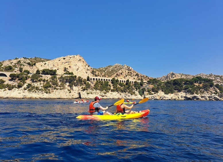 Picture 3 for Activity Marseille: Côte Bleue Calanque Half-Day Kayak Tour