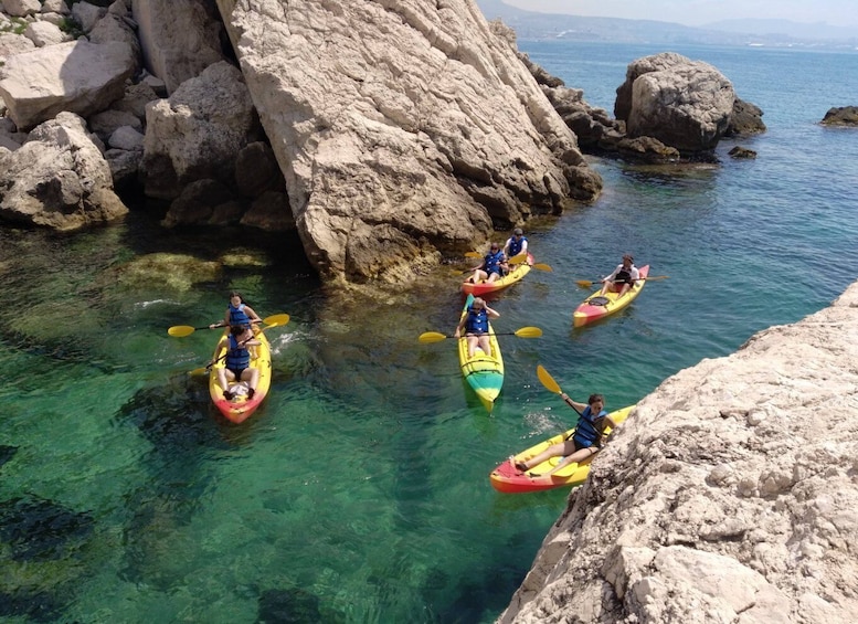 Marseille: Côte Bleue Calanque Half-Day Kayak Tour