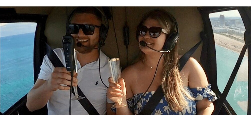 Picture 9 for Activity Miami Beach: 30-Minute Private Sunset Luxury Helicopter Tour