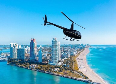 Miami : Excursion privée en hélicoptère au coucher du soleil