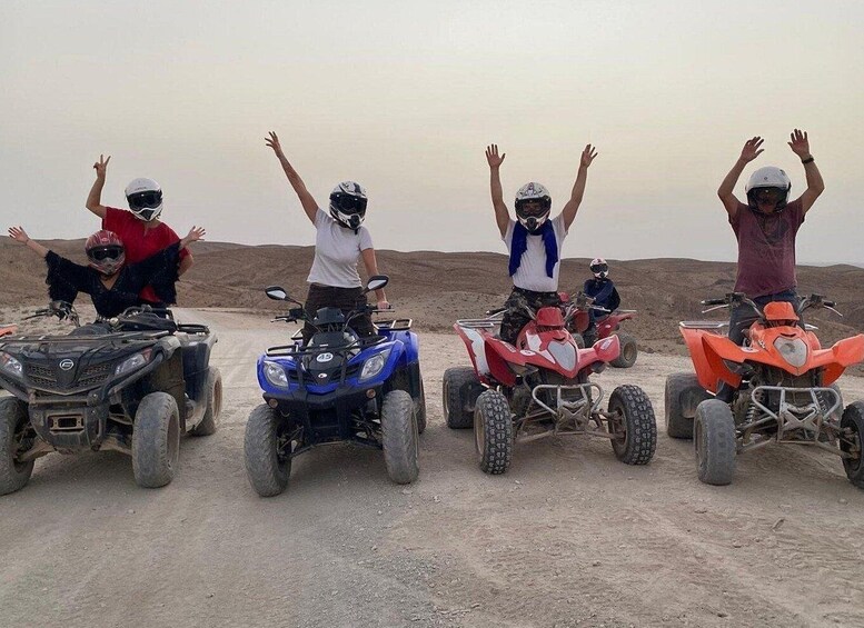 Picture 5 for Activity Marrakech: Desert Quad Bike Tour with Tea & Optional Dinner