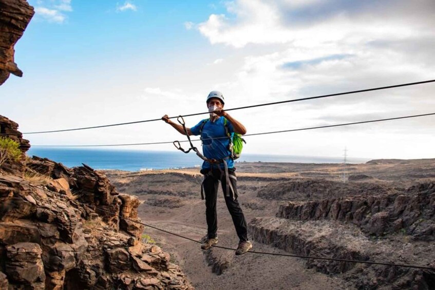 Picture 3 for Activity Gran Canaria: Cliff Climbing Via Ferrata Trip by Maspalomas