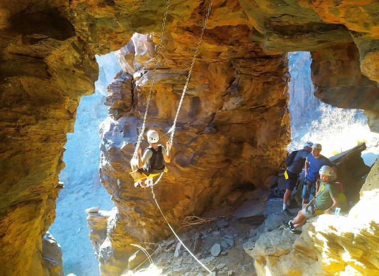 Gran Canaria: Cliff Climbing Via Ferrata Trip by Maspalomas