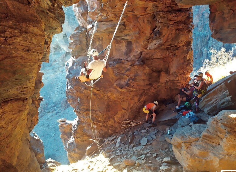 Gran Canaria: Cliff Climbing Via Ferrata Trip by Maspalomas