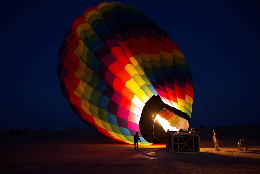 Dubai: Hot Air Balloon Ride & Falcon Show Over the Desert