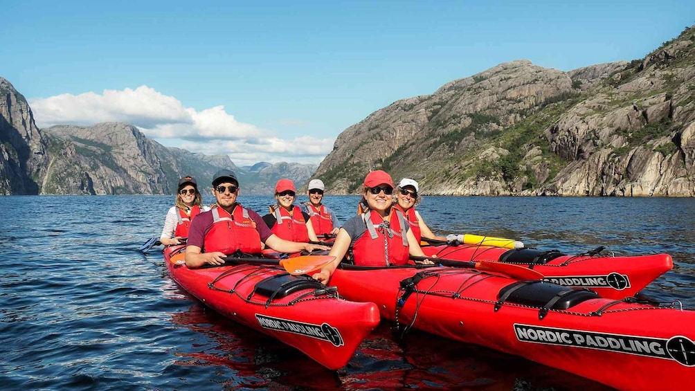 Picture 2 for Activity Stavanger: Lysefjord Kayaking Trip with Gear & Snacks