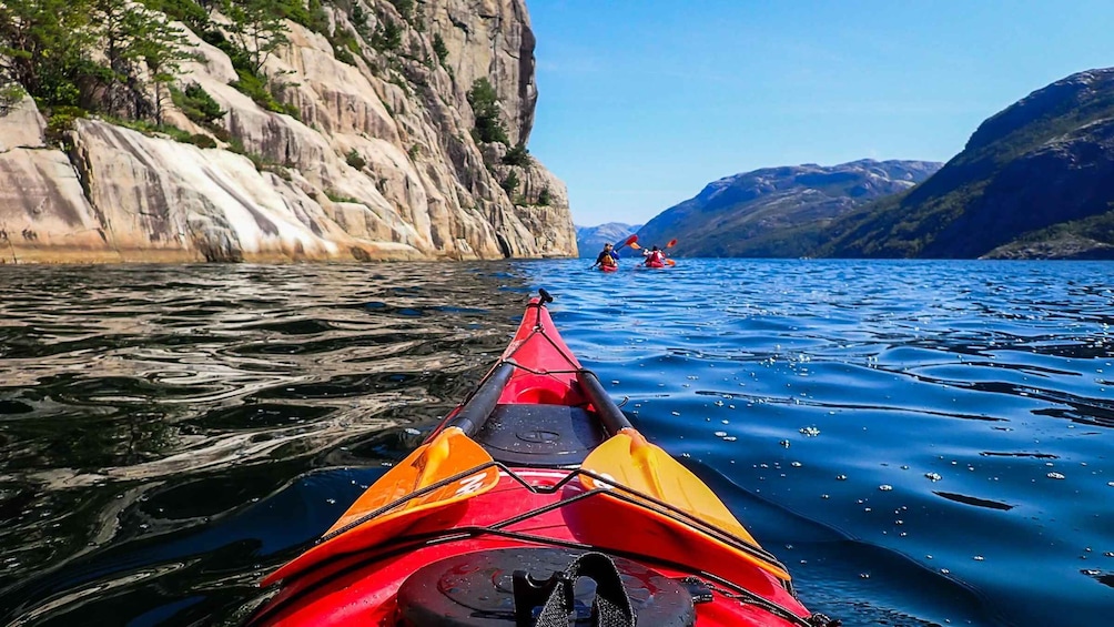 Picture 7 for Activity Stavanger: Lysefjord Kayaking Trip with Gear & Snacks