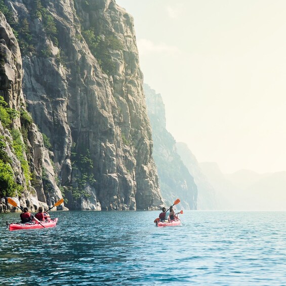 Picture 6 for Activity Stavanger: Lysefjord Kayaking Trip with Gear & Snacks