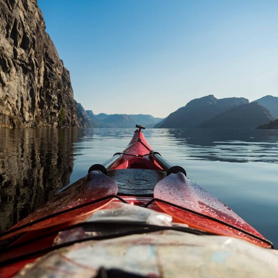 Picture 4 for Activity Stavanger: Lysefjord Kayaking Trip with Gear & Snacks