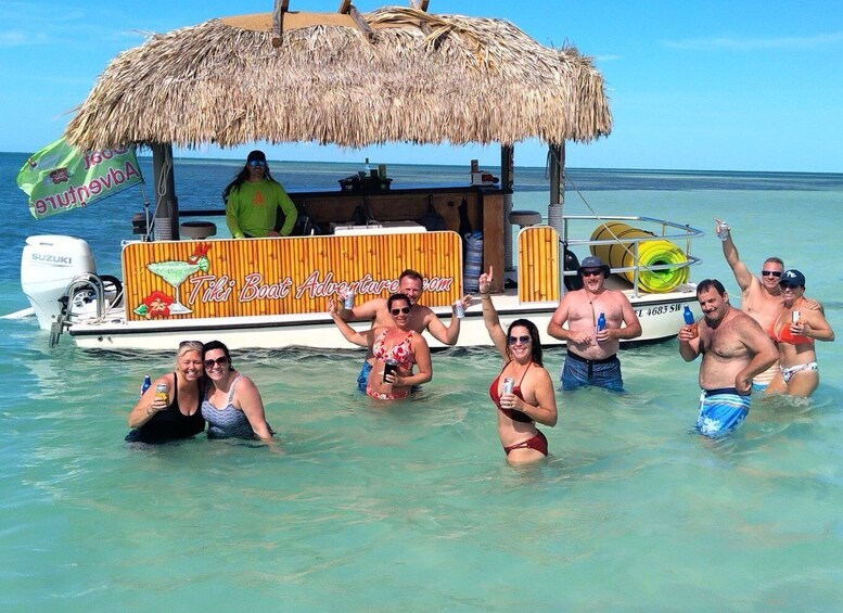 Picture 7 for Activity Key West: 4-Hour Private Sandbar Cruise on a Tiki Bar Boat