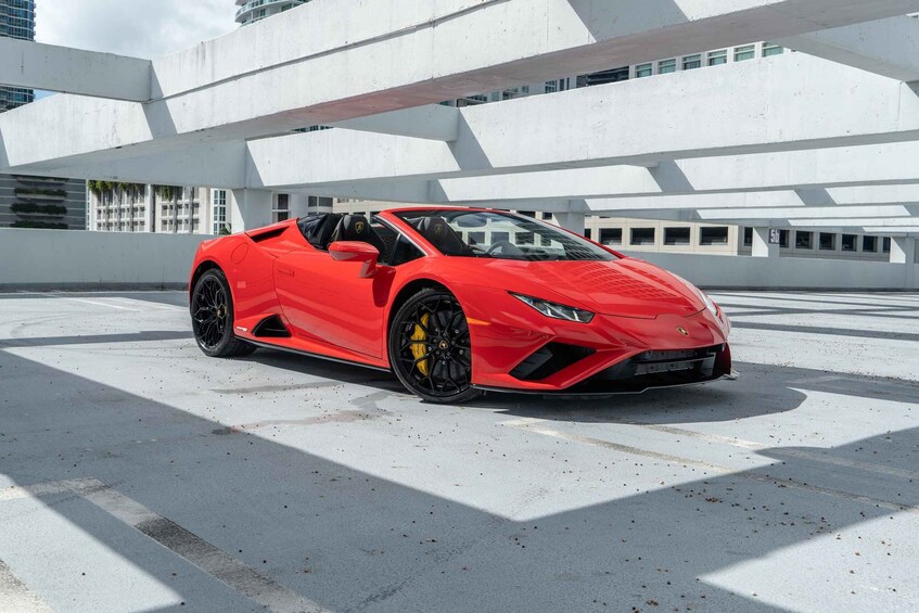 Picture 1 for Activity Miami: Lamborghini Huracan EVO Spyder Supercar Tour