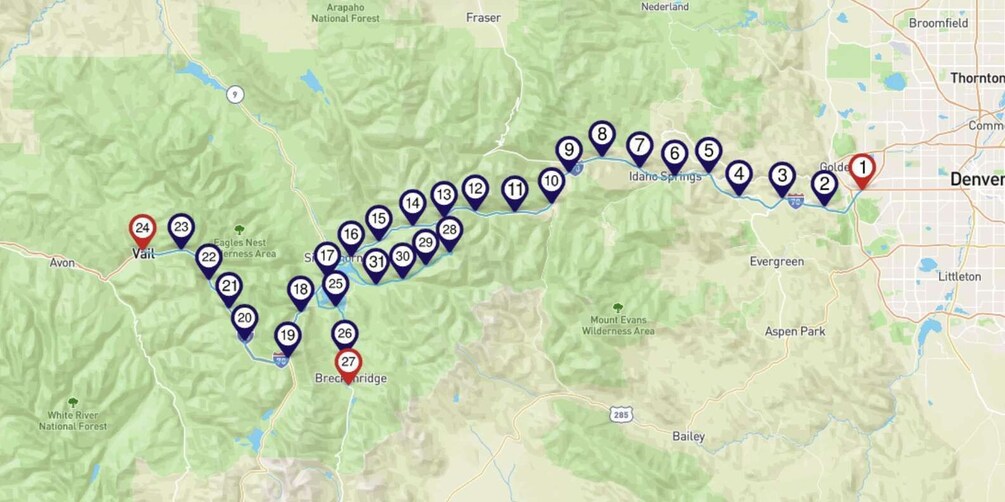 Picture 2 for Activity Between Vail & Denver: a Smartphone Audio Driving Tour