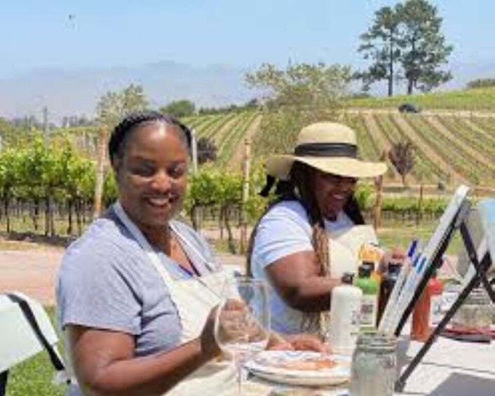 Picture 8 for Activity Cape Town: Paint with the Wine you are Tasting Experience