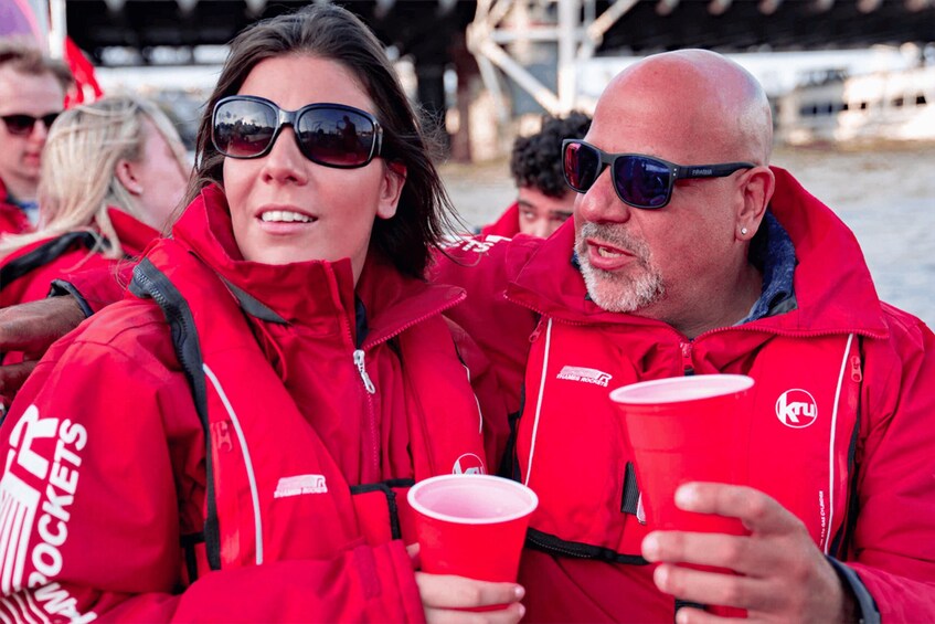 Picture 4 for Activity London: Thames Sunset Speedboat Experience with Drink