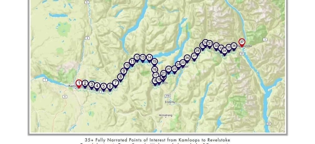 Picture 2 for Activity Between Kamloops & Revelstoke: Smartphone Audio Driving Tour