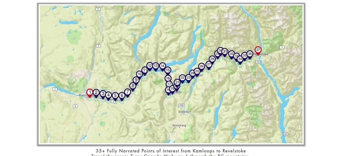 Picture 2 for Activity Between Kamloops & Revelstoke: Smartphone Audio Driving Tour