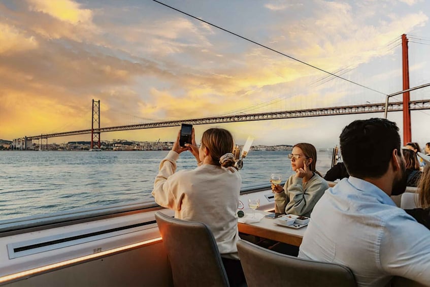 Picture 6 for Activity Lisbon: Tagus River Sunset Cruise with Welcome Drink