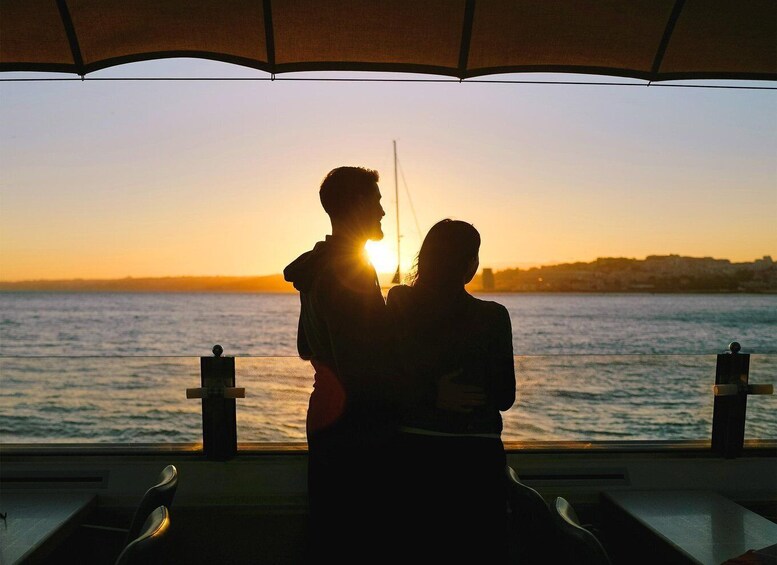 Picture 5 for Activity Lisbon: Tejo River Sunset Cruise with Welcome Drink