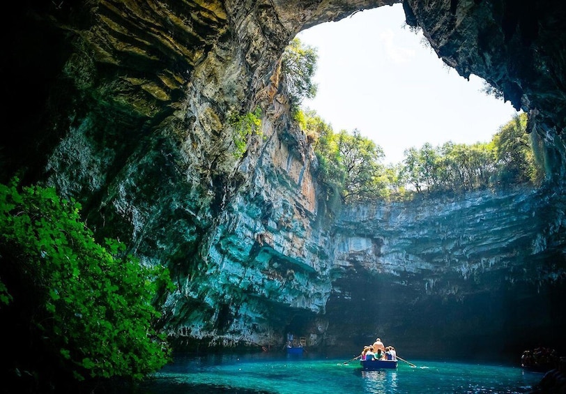 Picture 2 for Activity Kefalonia: Island Sightseeing Bus Tour with Hotel Transfer