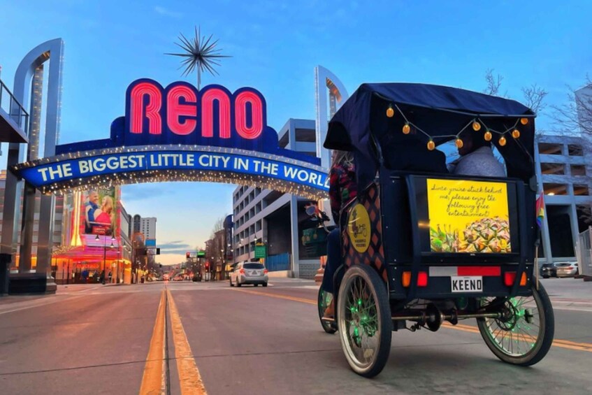 Reno: Downtown Pedicab Motorized Tour