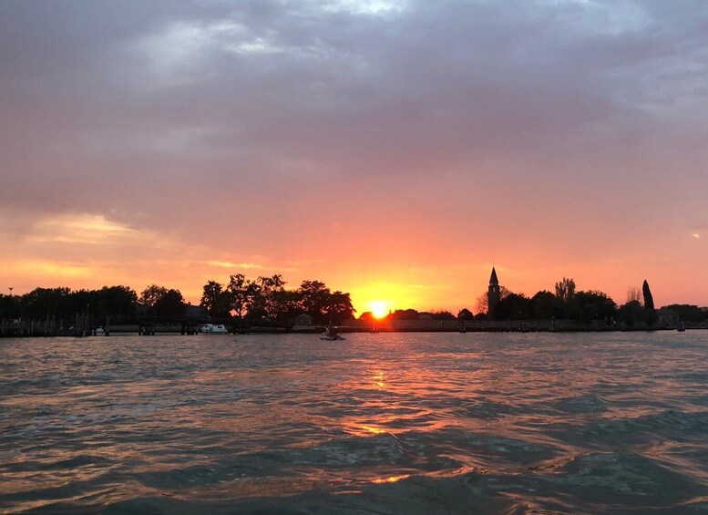 Picture 6 for Activity Venice: Private Sunset Lagoon Boat Ride with Aperitif