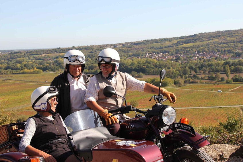 Picture 5 for Activity Meursault: Tour of the Vineyards on Motorbike with Sidecar