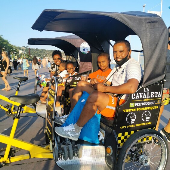 Nice: City Tour in electric taxi bike with local guide