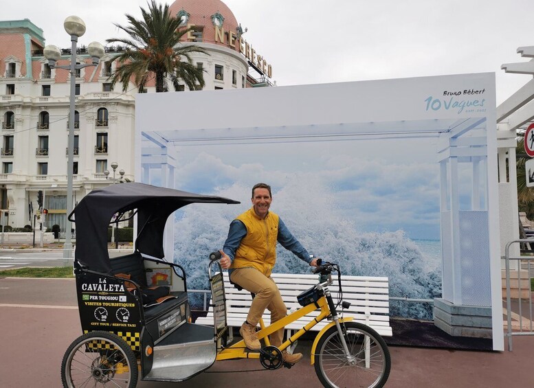 Picture 8 for Activity Nice: City Tour by Electric Taxi Bike with Local Guide