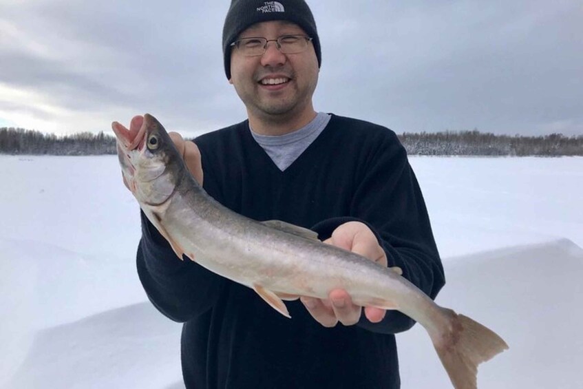 Picture 2 for Activity Fairbanks: Guided Ice Fishing Tour