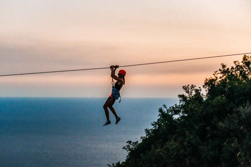 Picture 6 for Activity Dubrovnik: Sunset Zip Line Experience Followed by Wine