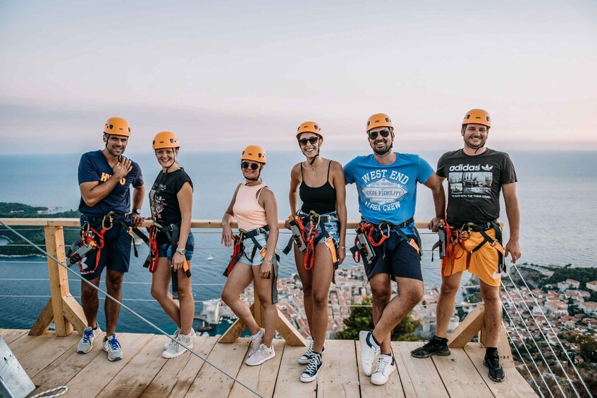 Picture 5 for Activity Dubrovnik: Sunset Zip Line Experience Followed by Wine