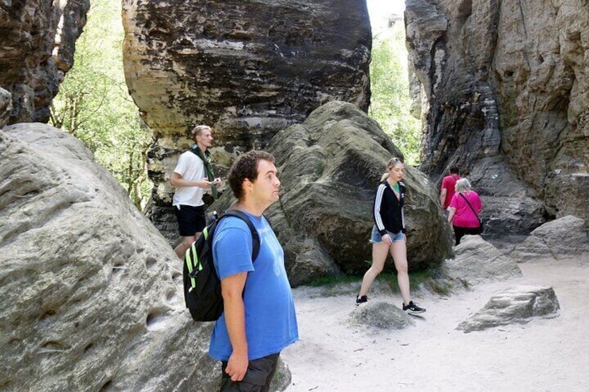 Amazing Bastei Bridge and Tisa Walls Labyrinth Guided Tour from Prague