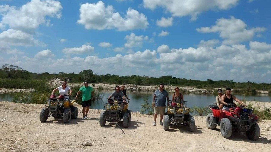 From Progreso: ATV Ghost Town Excursion & Beach Club Access