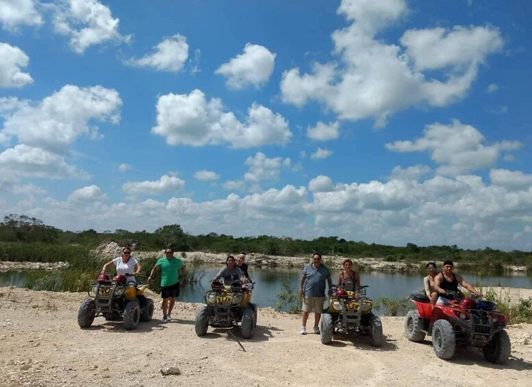 From Progreso: ATV Ghost Town Excursion & Beach Club Access