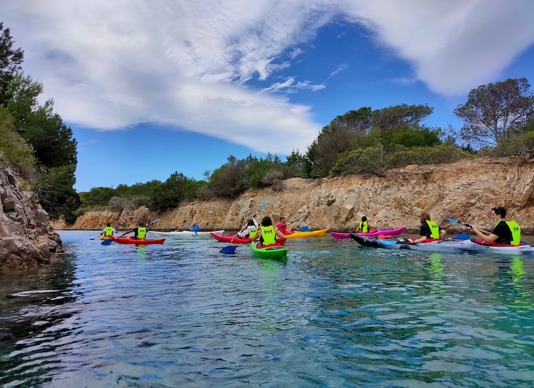 Orosei: Guided Kayak Tour of the Biderosa Oasis at Sunset