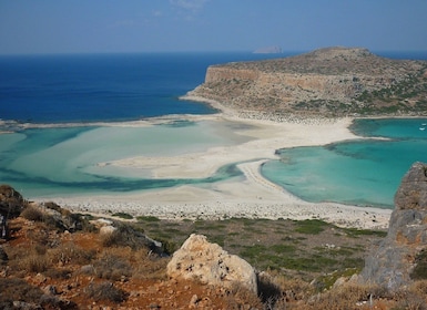 Kreeta: Balos & Gramvousa -veneajelu sisältäen bussikuljetuksen